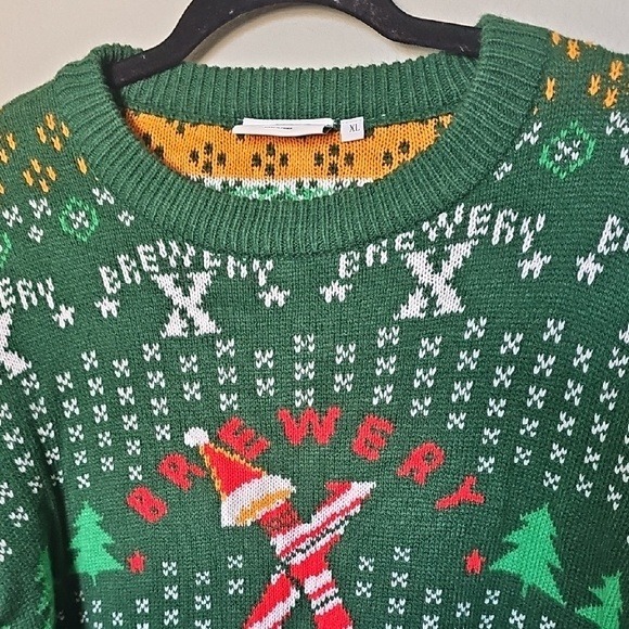 Roody Brewery X Men's Vibrant Festive Christmas Sweater Size XL - Picture 3 of 7